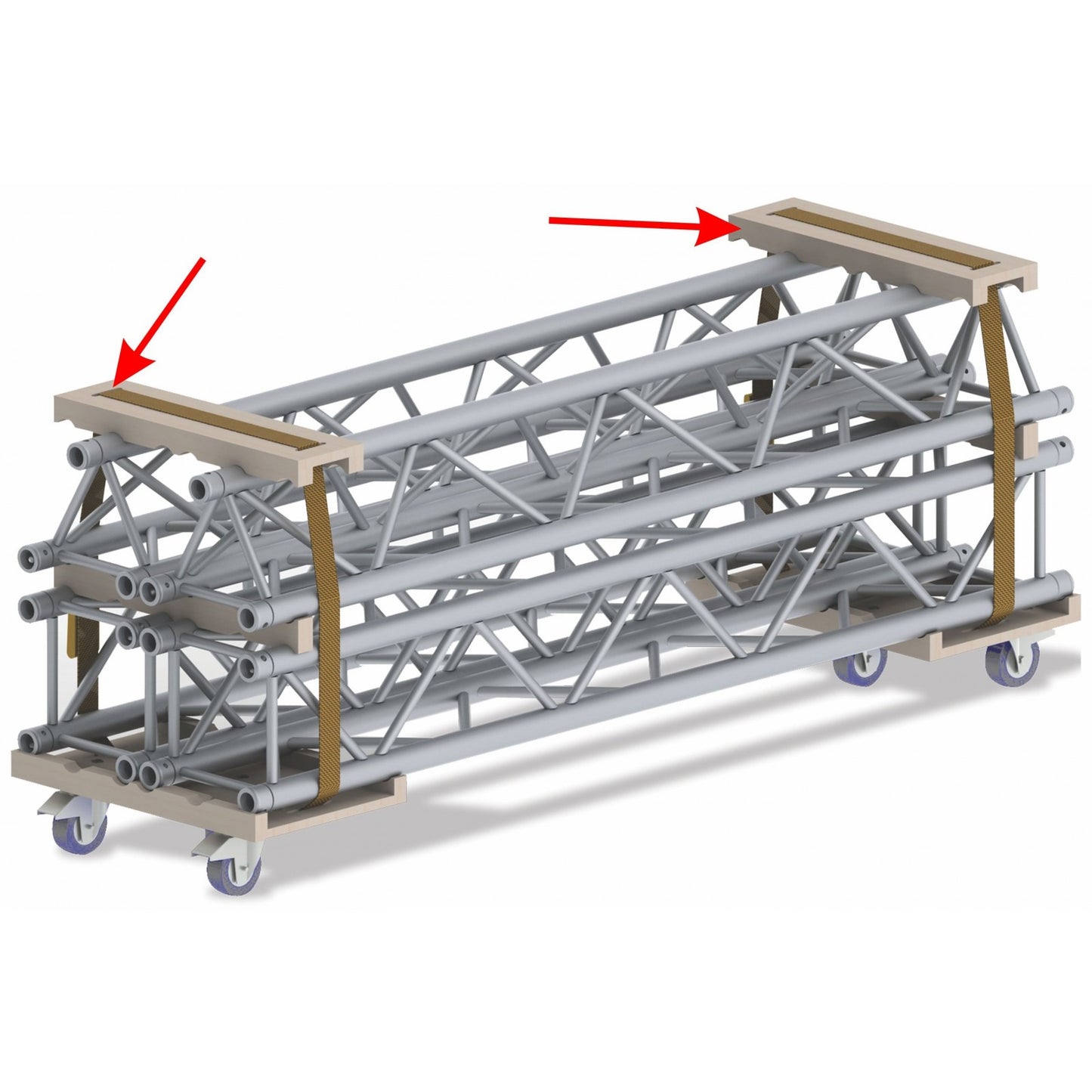 BT-TRUSS 29 Topsektion – låser trussen på vagnen