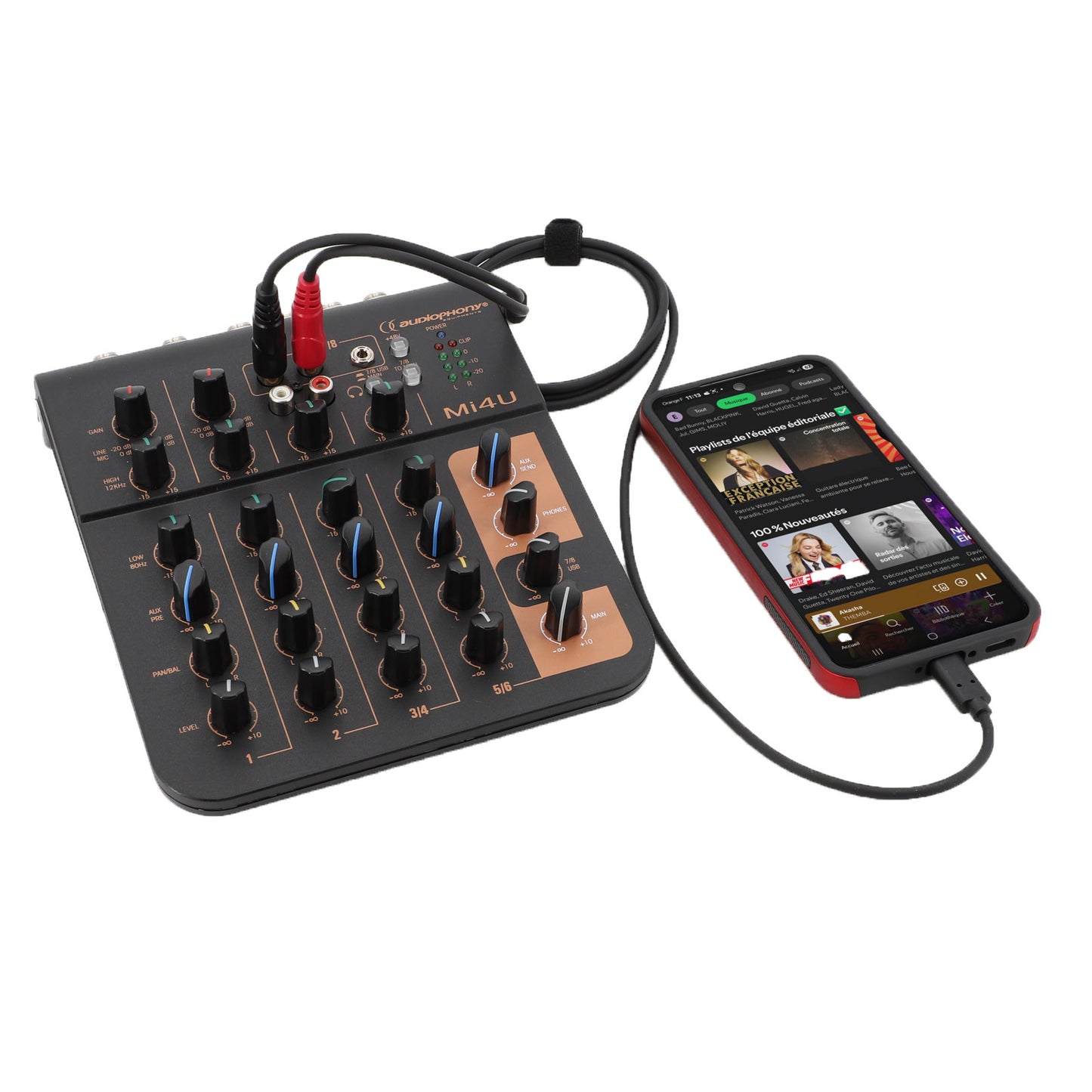USB-C till 2×RCA – 2 m