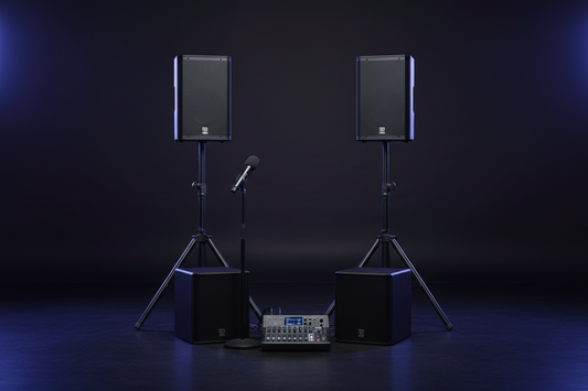 Uppkoppling av komplett aktivt PA