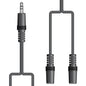 Minitele Y-kabel 1,2m Stereo