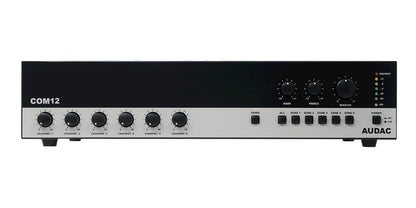 Audac COM12 MK2 - 5-zons mixerförstärkare med prioritet och 100V