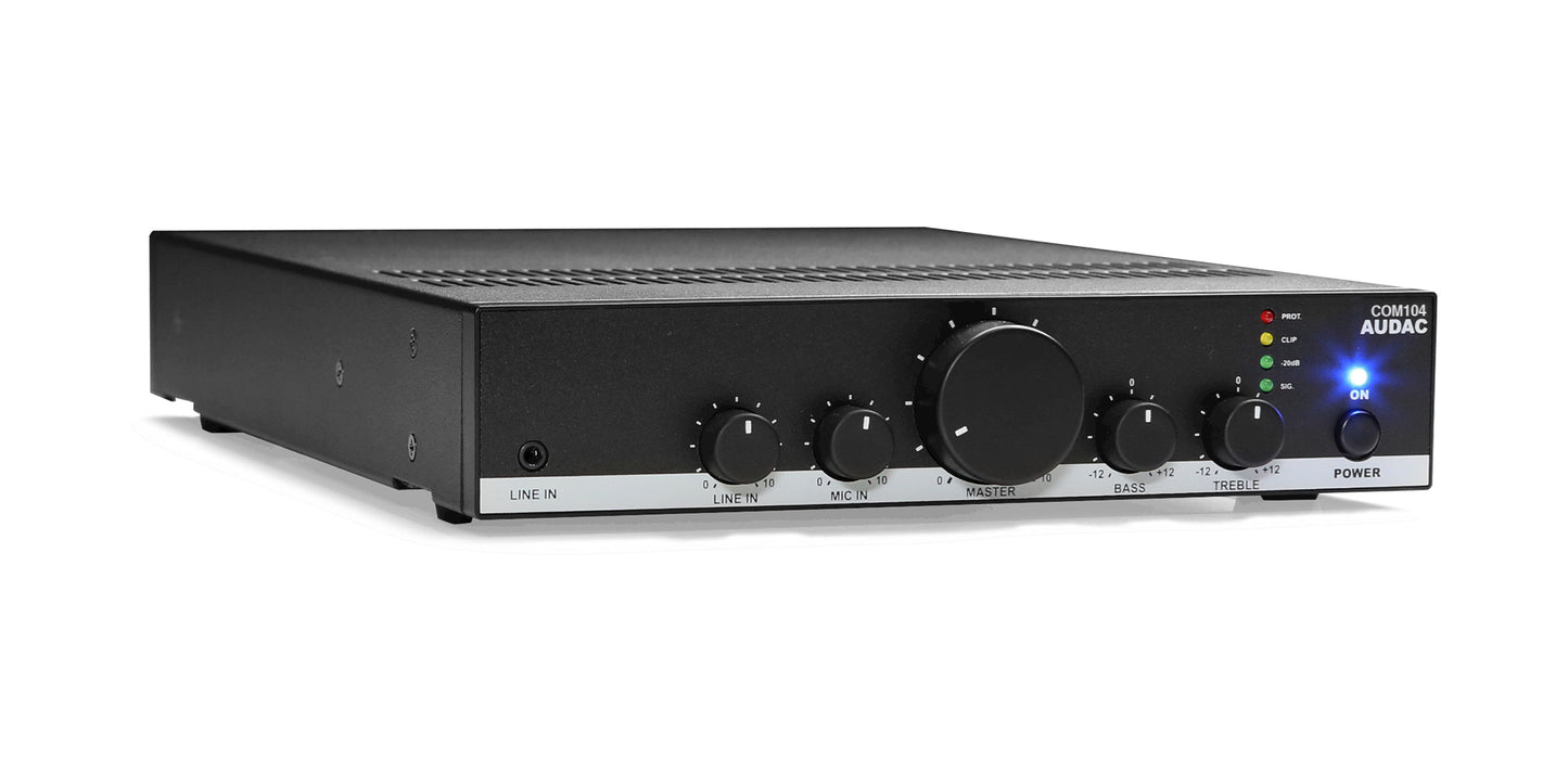 Audac COM104 - Kompakt mixerförstärkare 40W med prioritet