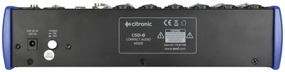 CSD-8 – Kompakt mixer med Bluetooth och DSP-effekter