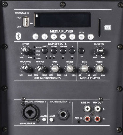 QOVA-12PA 12" Portabelt PA-system