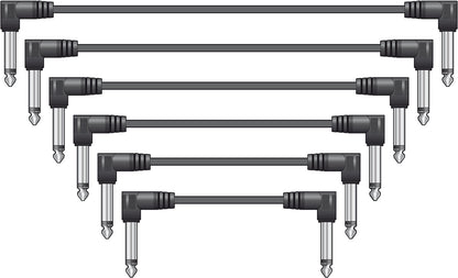 Tele–Tele Patchset 6 × 0,15m – Vinklade Patchkablar