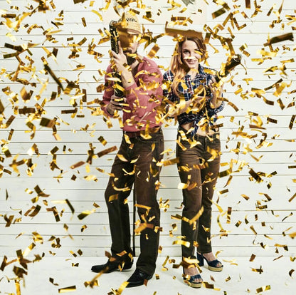 Konfettirör 40cm Guld
