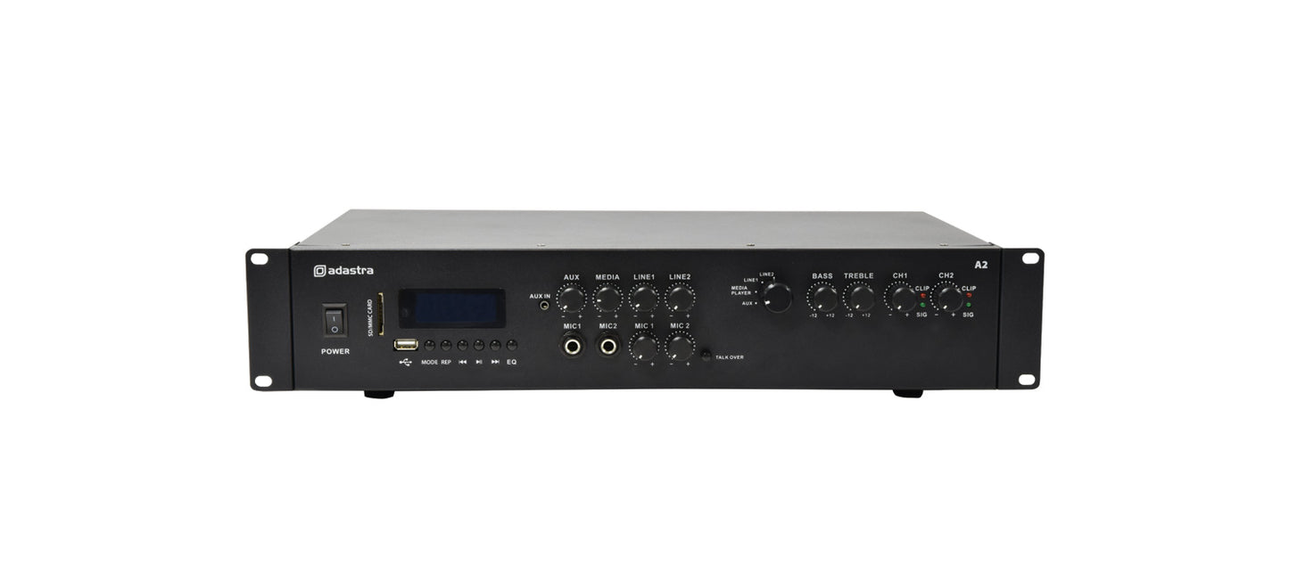 A2 Förstärkare med Mixer 2x120W