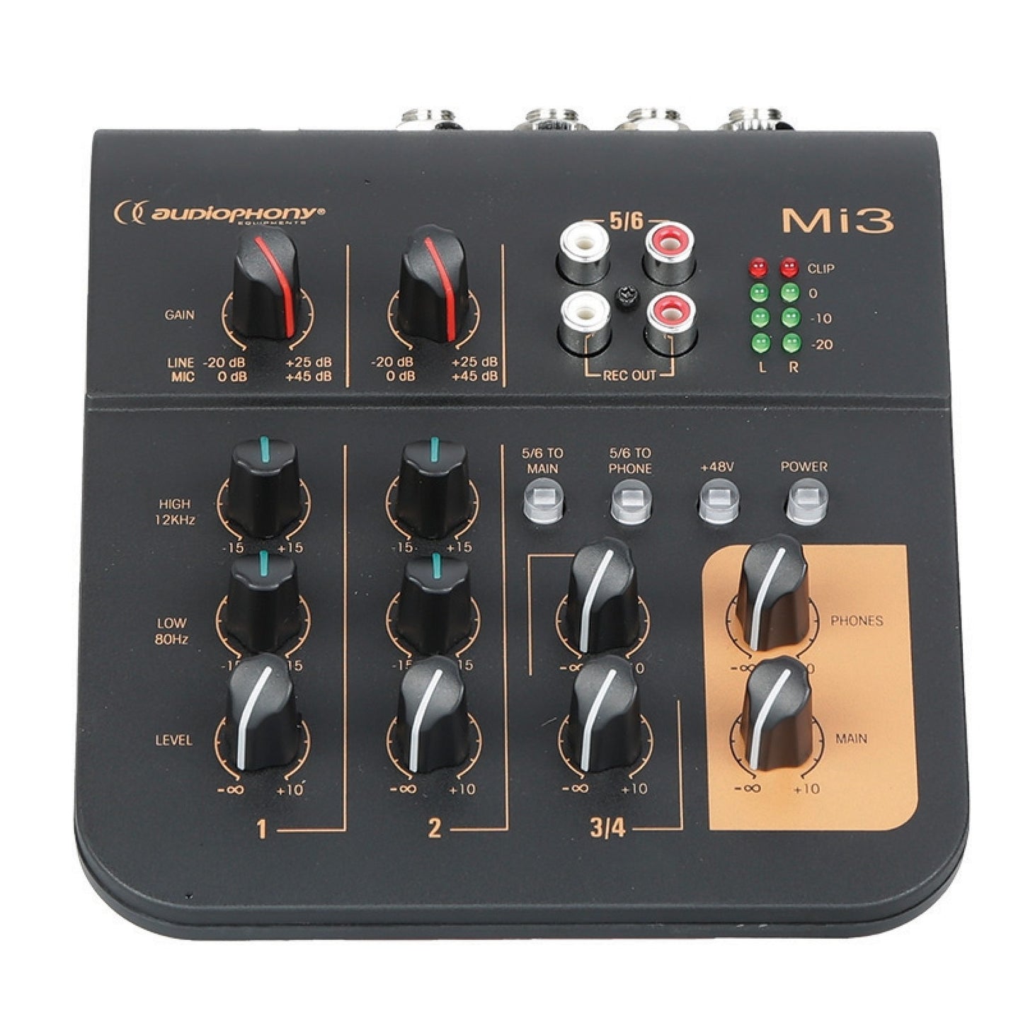 Audiophony Mi 3 Kompakt Mixer USB - Podcast & Webcasting
