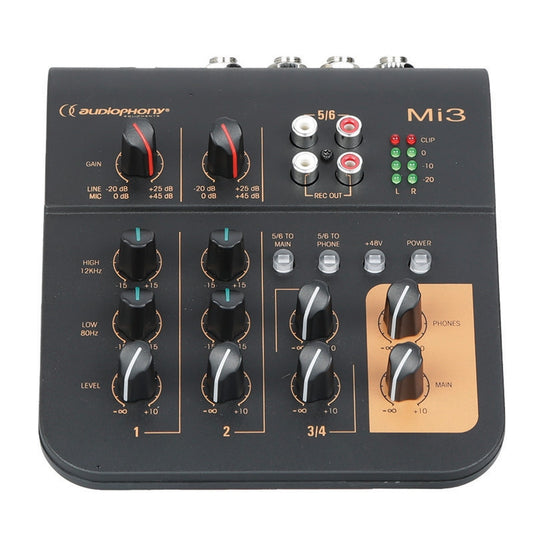Audiophony Mi 3 Kompakt Mixer USB - Podcast & Webcasting
