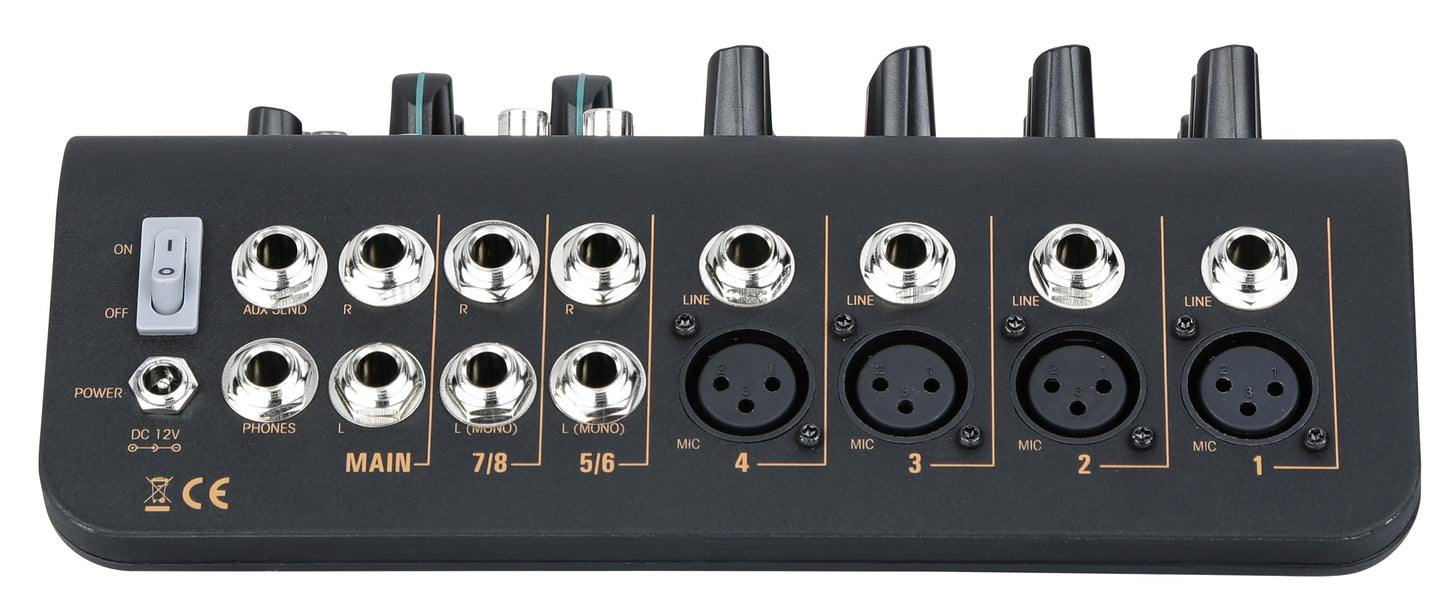 Audiophony Mi6U Kompakt Mixer USB - 6 Kanaler Podcast