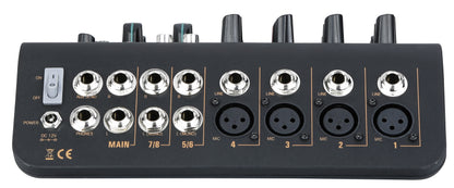 Audiophony Mi6U Kompakt Mixer USB - 6 Kanaler Podcast