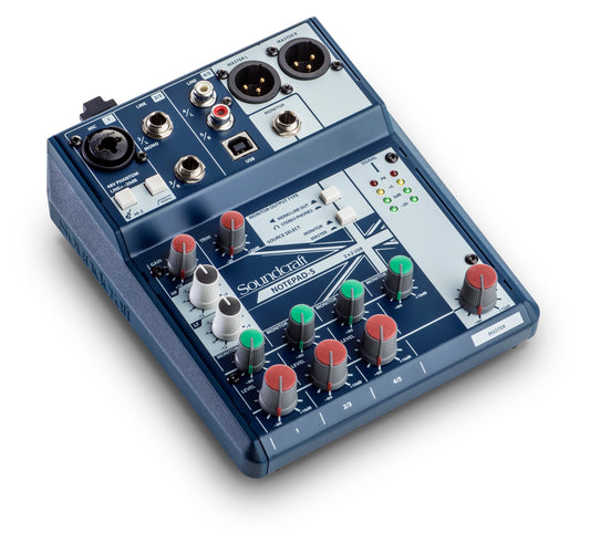 Notepad-5 – Kompakt mixer med Lexicon-effekter och USB