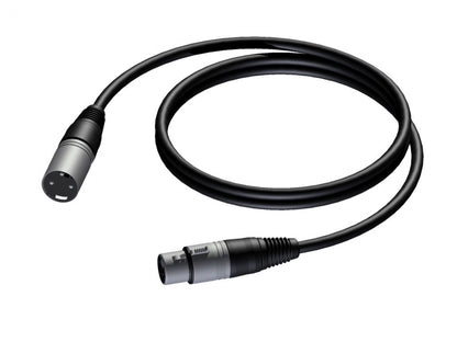 ProCab CAB901 XLR-kabel 1m - Balanserad mikrofonkabel