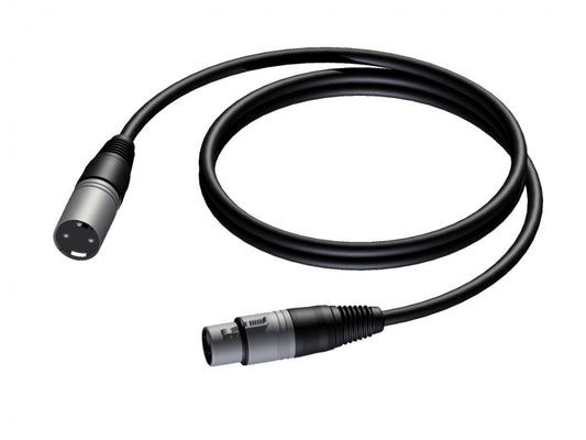 ProCab CAB901 XLR-kabel 1m - Balanserad mikrofonkabel