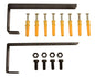 Rackmonterings kit vägg / tak 1he