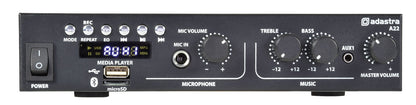 A22 Mixerförstärkare - BT, USB & FM-radio