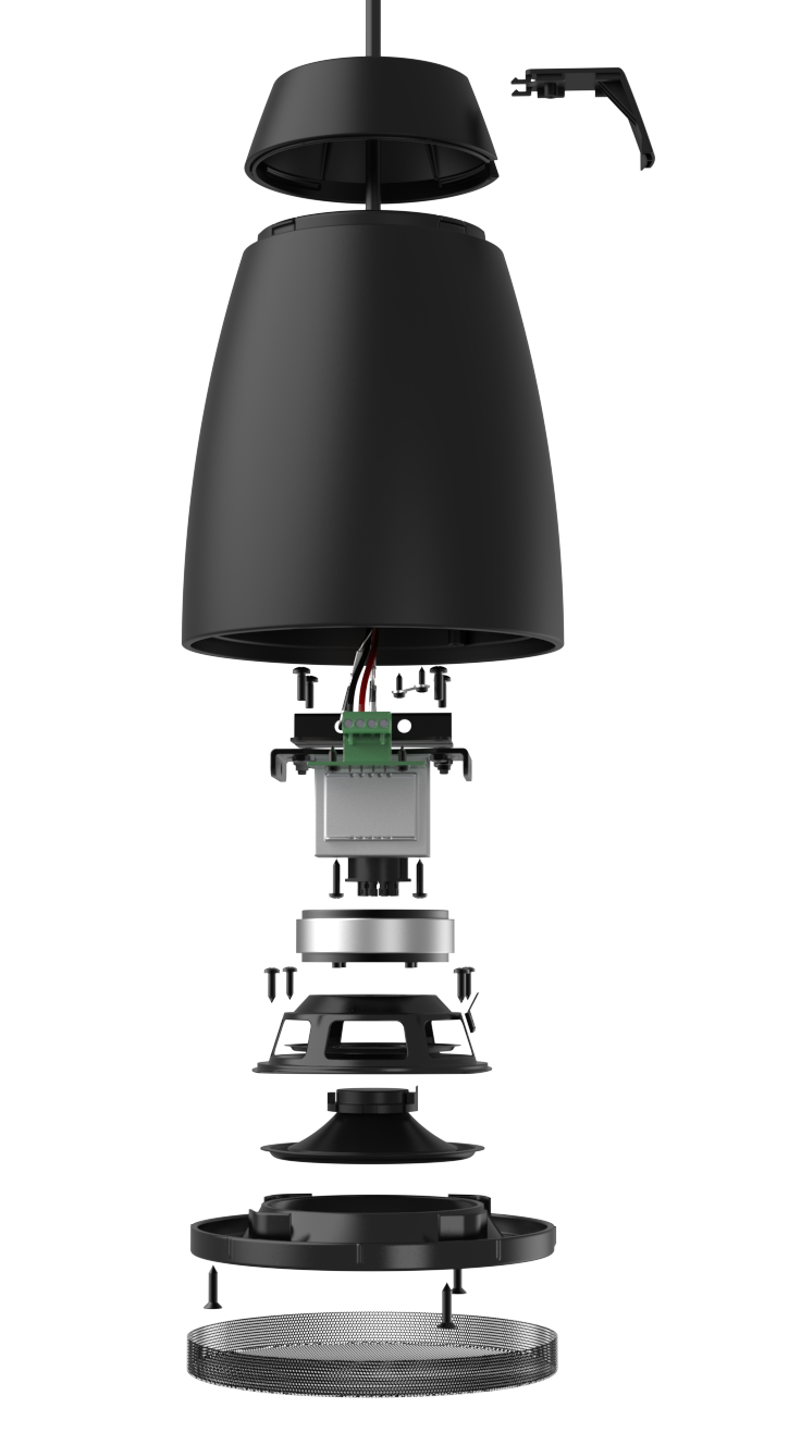 Audac ALTI4M Vägg/Tak-högtalare IP65 Svart