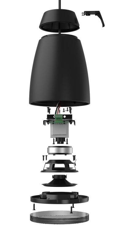 Audac ALTI4M Vägg/Tak-högtalare IP65 Svart