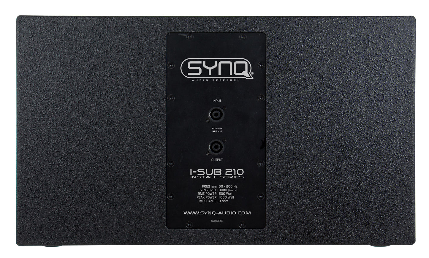 Synq I-SUB 210 Subbas bakifrån
