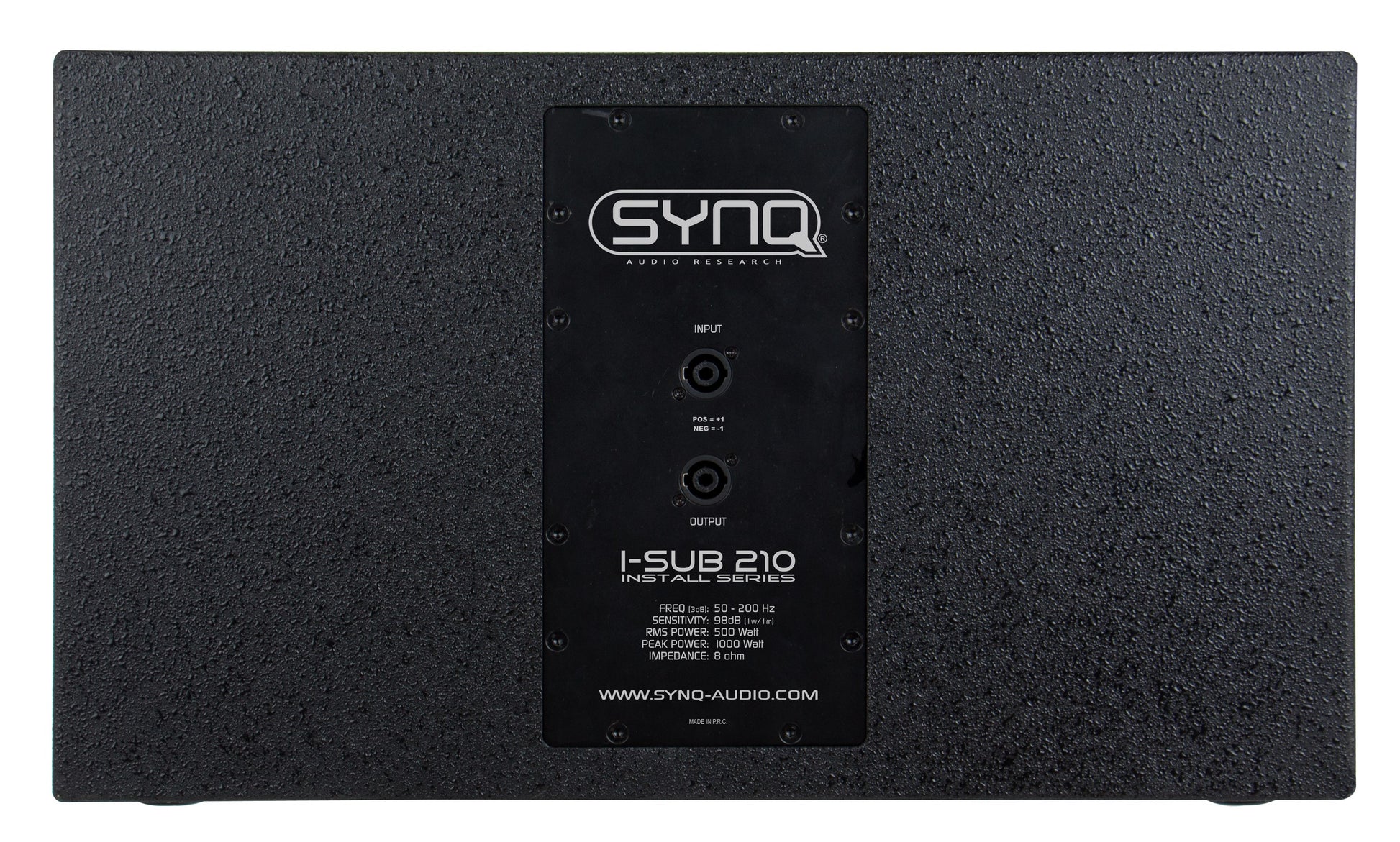 Synq I-SUB 210 Subbas bakifrån