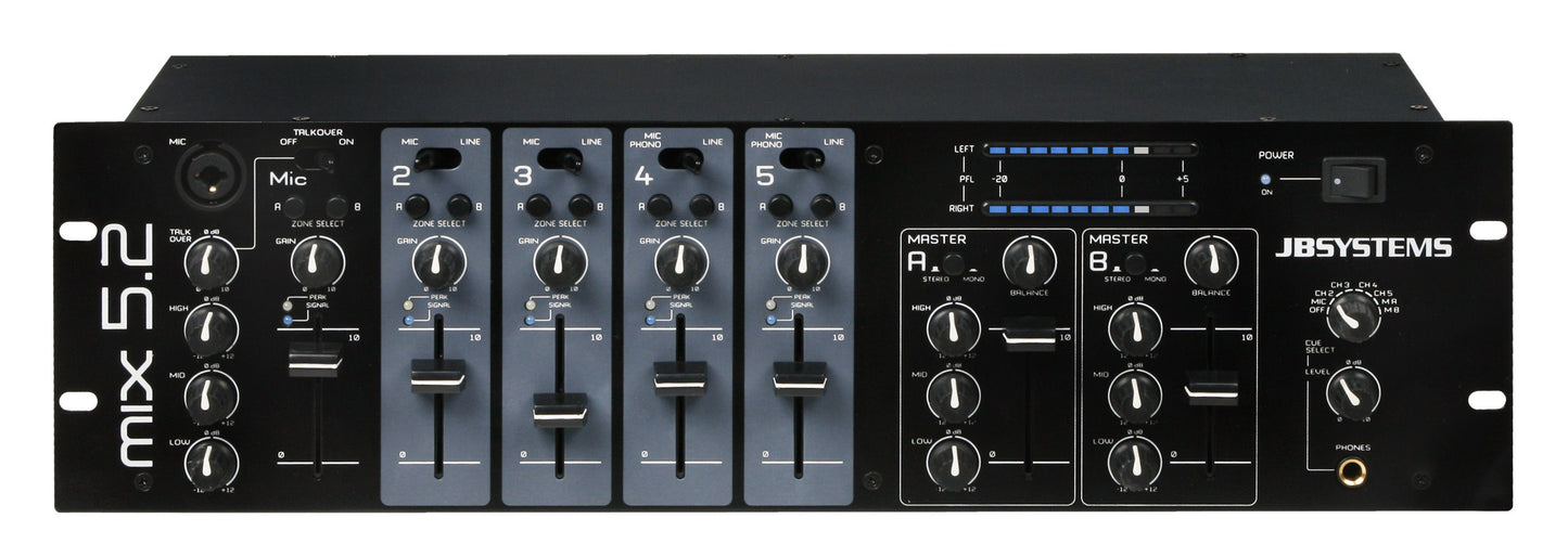 MIX 5.2 - 2 Zons Rackmixer