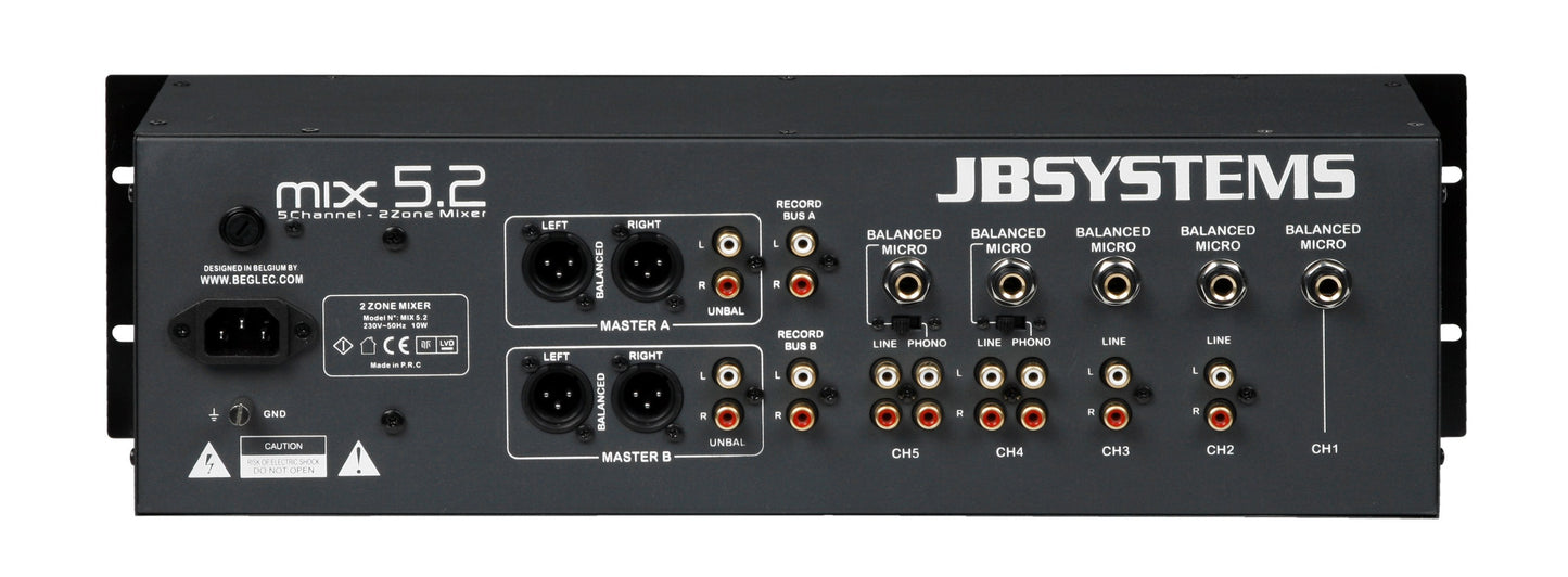 MIX 5.2 - 2 Zons Rackmixer