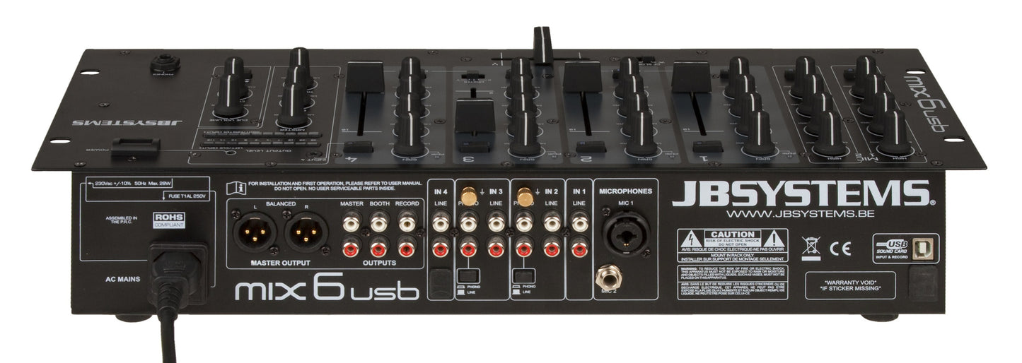 MIX 6 USB - 19" Mixer med USB