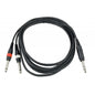 Insertkabel 3m – Stereo Tele till 2× Mono Tele