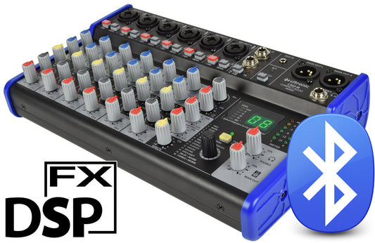 CSD-8 – Kompakt mixer med Bluetooth och DSP-effekter