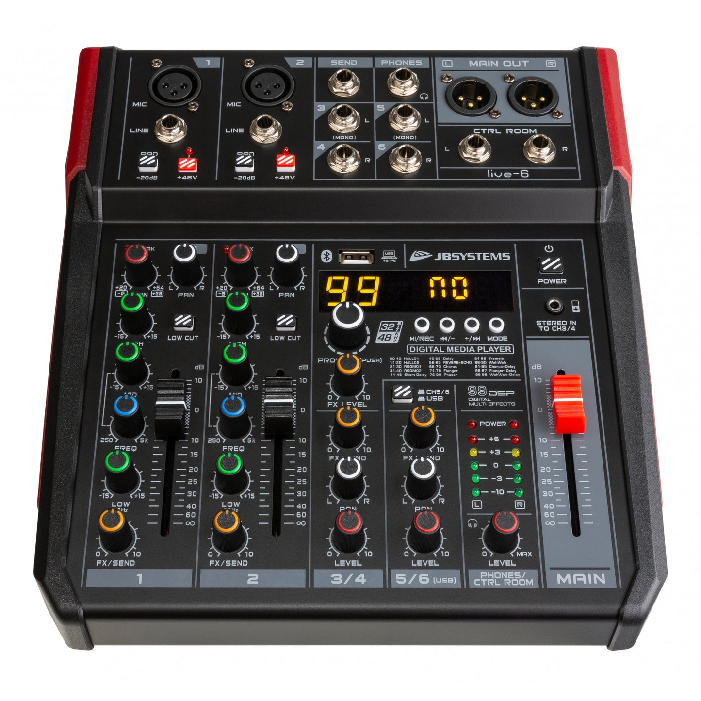 LIVE-6 minimixer med reglar