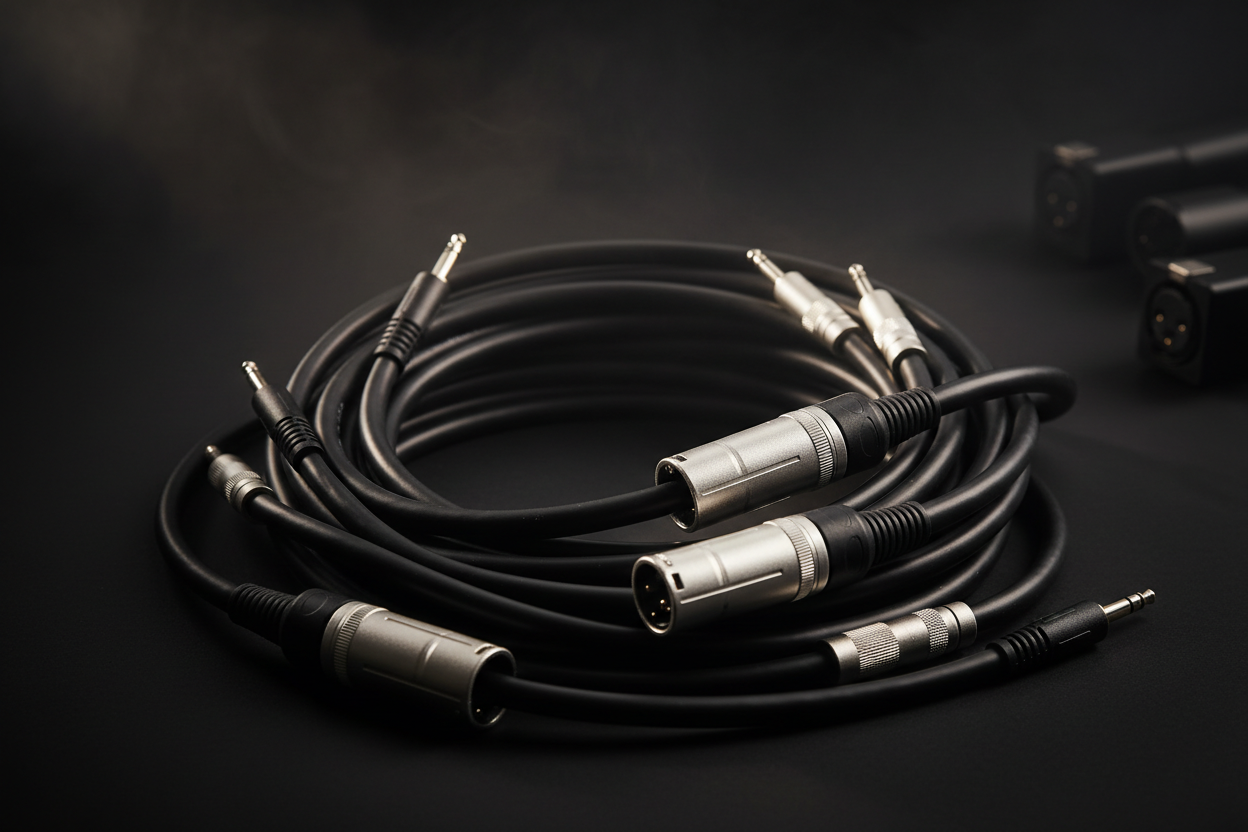 Ljud och mikrofonkablar