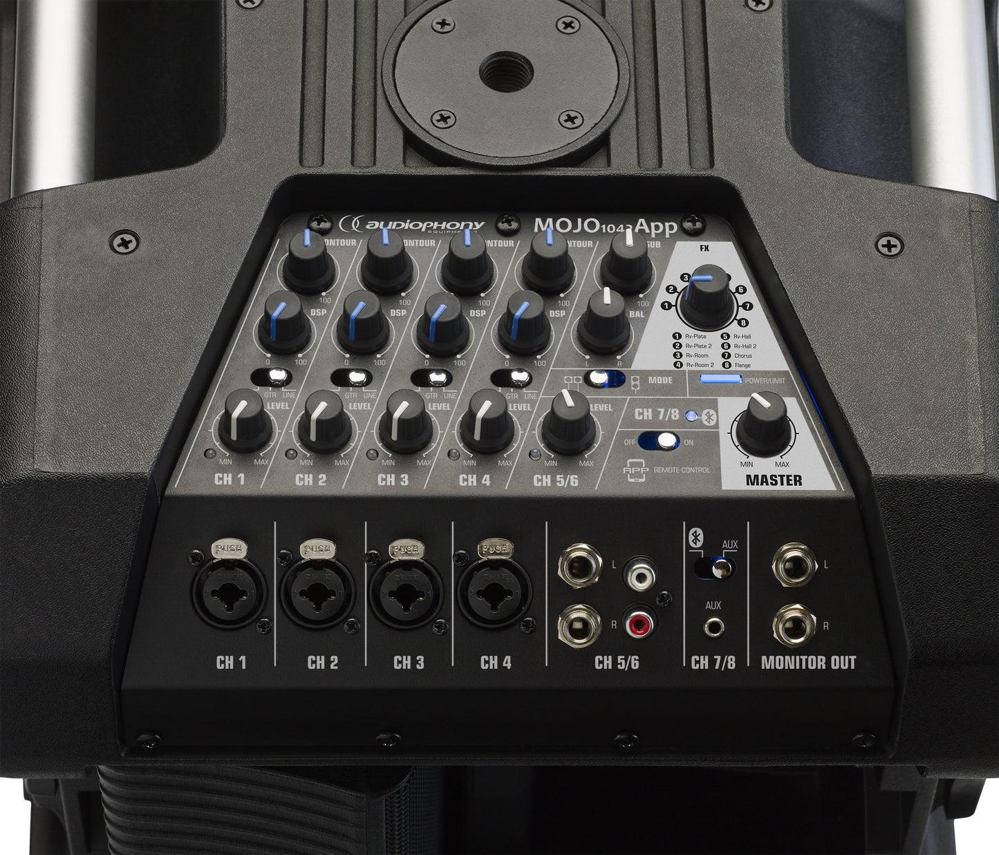 MOJO1042App - komplett portabelt PA