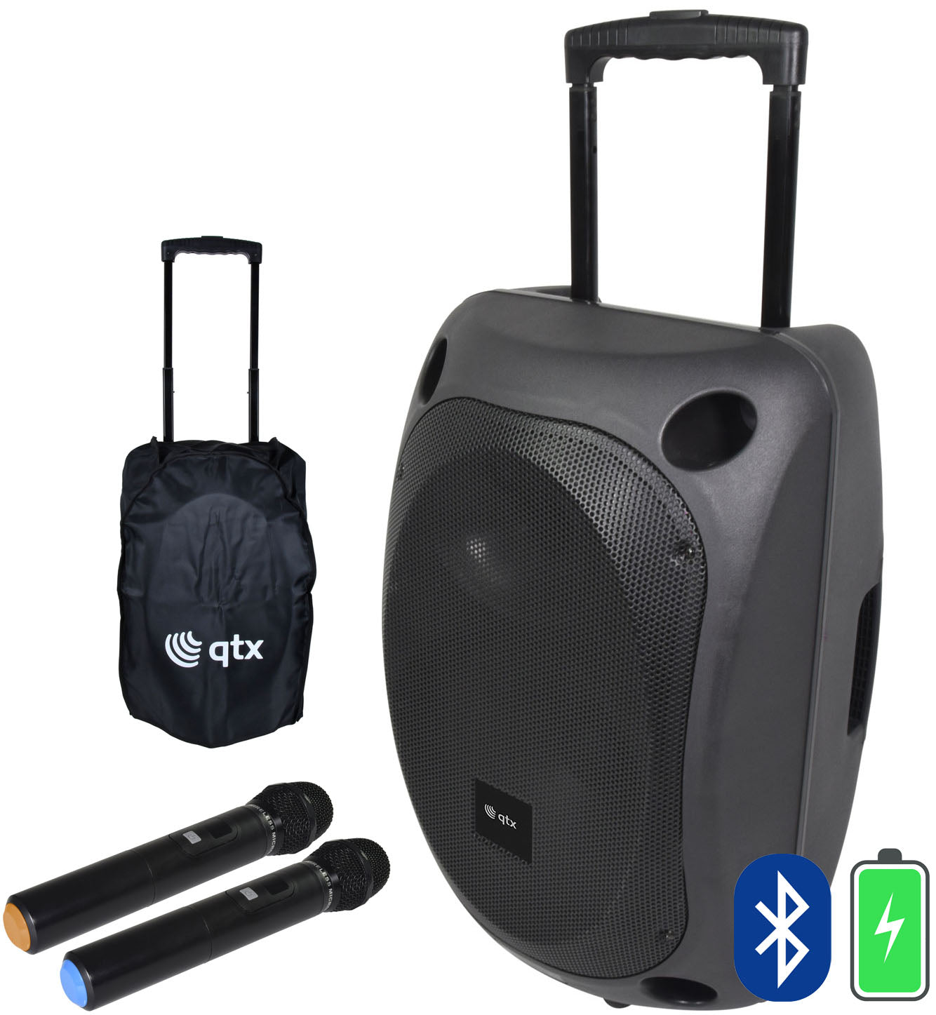 QOVA-12PA 12" Portabelt PA-system