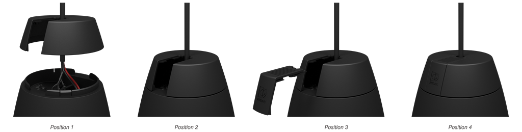 Audac ALTI4 Pendel-högtalare 4" Vit