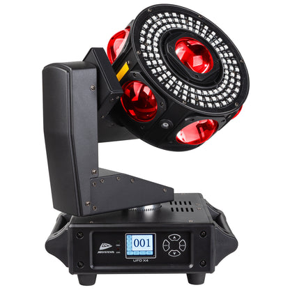 UFO X4 – Moving Effect med Laser, Strobe och RGBW