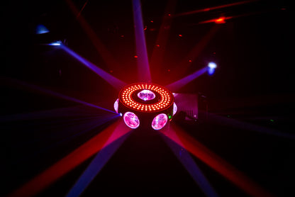UFO X4 – Moving Effect med Laser, Strobe och RGBW