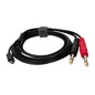 USB-C till 2×Tele 6,3 mm – 2 m