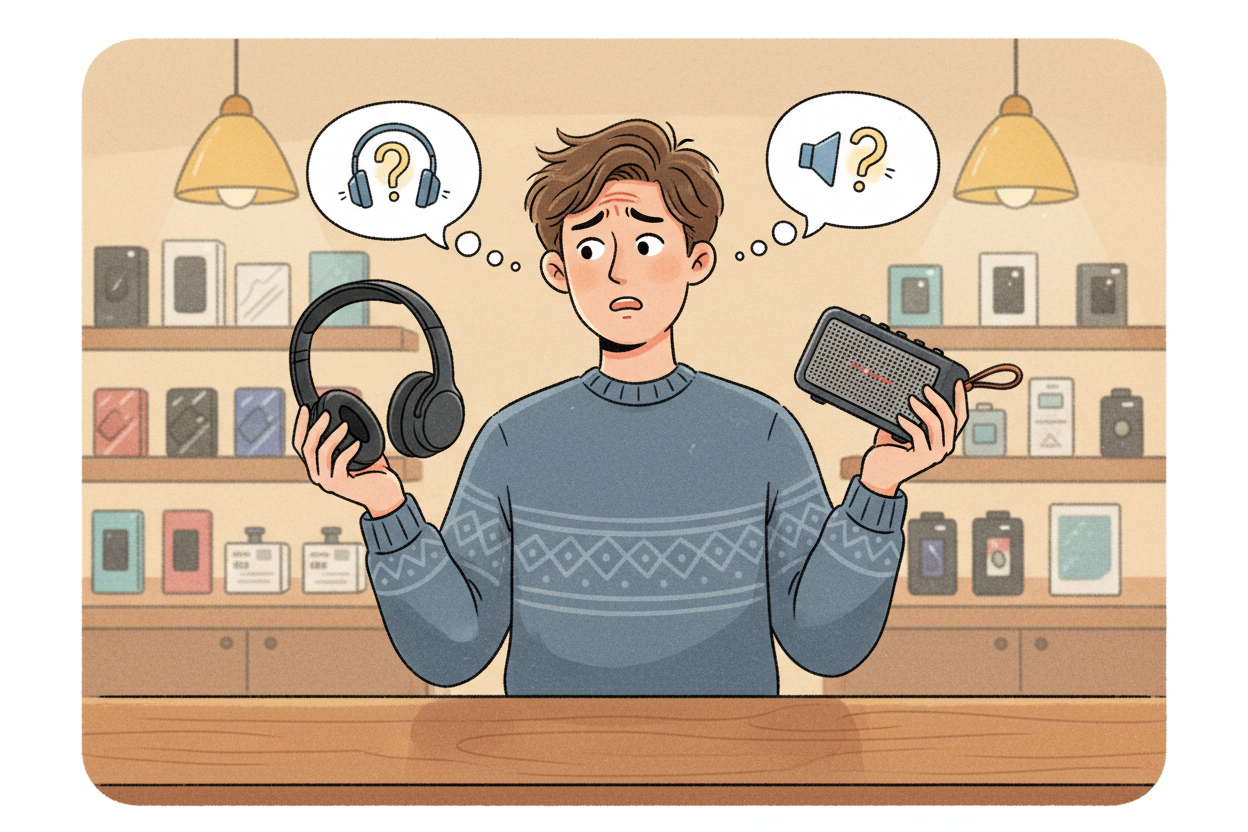 Väljer mellan två produkter