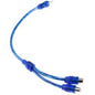 RCA Y-kabel 1 Hane till 2 Honor